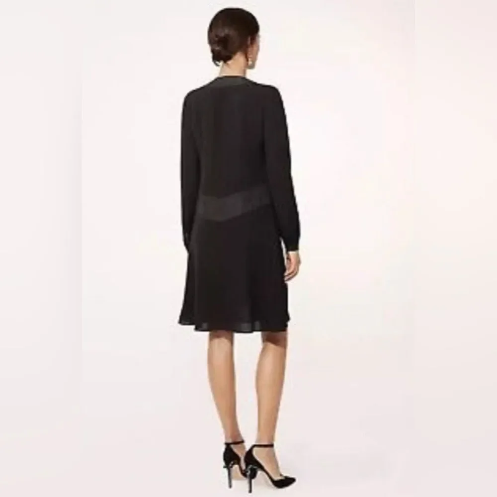 NWT Tory Burch Varenne Tunic Dress Black 100% Silk Size 6 | $450‎ Retail